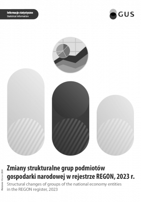 Structural changes of groups entities in the REGON register, 2023 Okładka