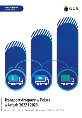 Road transport in Poland in the years 2022 and 2023. Cover