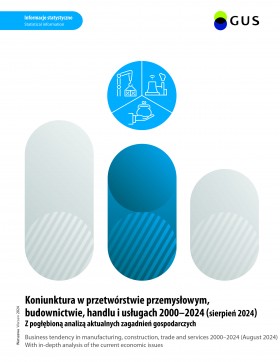 Cover of publication &quot;Business tendency survey in manufacturing, construction, trade and service 2000-2024 (August 2024&quot;