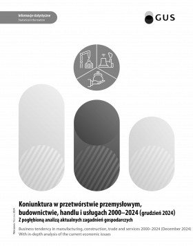 Cover of the publication Business tendency survey in manufacturing, construction, trade and service 2000-2024 December
