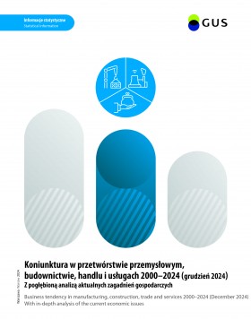 Cover of the publication Business tendency survey in manufacturing, construction, trade and service 2000-2024 December
