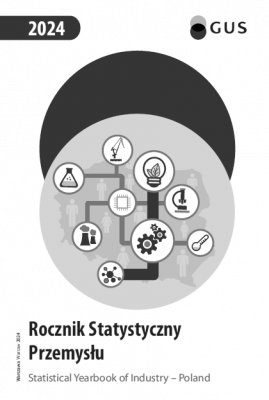 Cover of publication &quot;Statistical Yearbook of Industry - Poland 2024&quot;