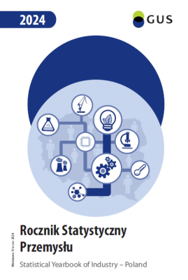 Cover of publication &quot;Statistical Yearbook of Industry - Poland 2024&quot;