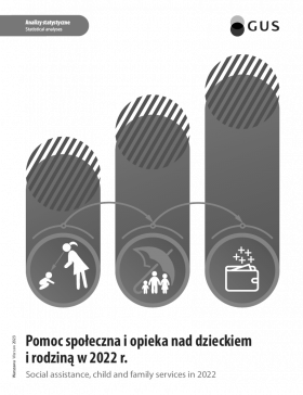 Cover of the publication Social assistance, child and family services in 2022