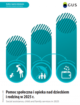 Cover of publication "Social assistance, child and family services in 2025"