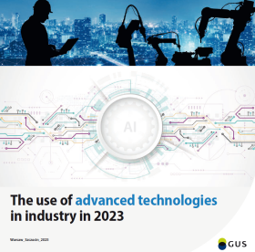 Cover of &quot;The use of advanced technologies in industry in 2023&quot;