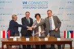 Leaders of the National Statistical Institutes of the Visegrád Group (V4) Signed a Memorandum  of Understanding on Co-operation Foto
