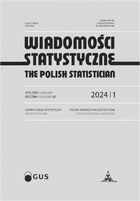 Wiadomości Statystyczne. The Polish Statistician nr 1/2024 Cover