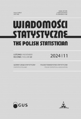 Cover of &quot;Wiadomości Statystyczne. The Polish Statistician nr 11/2024&quot;