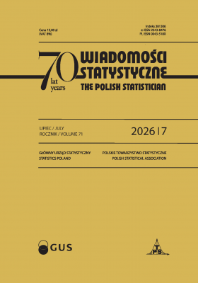 Cover of publication "Wiadomości Statystyczne. The Polish Statistician nr 7/2026"