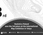Statistics Poland  won the 3rd place at the International  Map Exhibition in Tokyo Foto