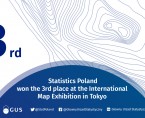 Statistics Poland  won the 3rd place at the International  Map Exhibition in Tokyo Foto