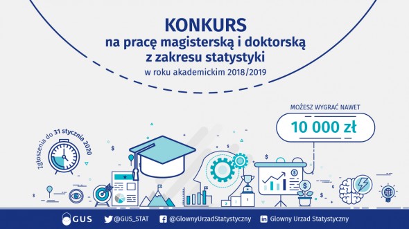 Konkurs na pracę magisterską i doktorską z zakresu statystyki w roku akademickim 2018/2019