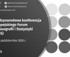 Webinarium Europejskiego Forum Geografii i Statystyki EFGS 2020 Foto