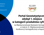 Portal Geostatystyczny zajął 1. miejsce w kategorii produktów cyfrowych podczas Międzynarodowej Konferencji Kartograficznej w Kapsztadzie Foto