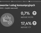Szybki szacunek wskaźnika cen towarów i usług konsumpcyjnych w listopadzie 2022 roku Foto