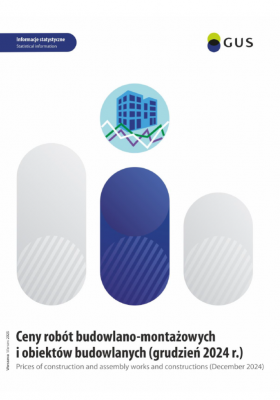 Ceny robót budowlano-montażowych i obiektów budowlanych (grudzień 2024 r.) Okładka