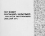 Ceny robót budowlano-montażowych i obiektów budowlanych grudzień 2013 r. Foto