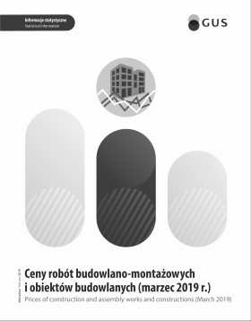 Okładka - Ceny robót budowlano-montażowych i obiektów budowlanych (marzec 2019 r.)