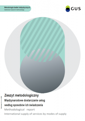 Zeszyt Metodologiczny Międzynarodowe dostarczanie usług według sposobów ich świadczenia Okładka