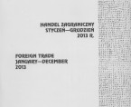 Handel zagraniczny. Styczeń-Grudzień 2013 r. Foto