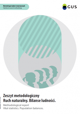 Zeszyt metodologiczny - Ruch naturalny. Bilanse ludności. Okładka publikacji
