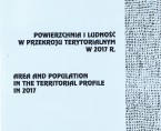 Powierzchnia i ludność w przekroju terytorialnym w 2017 r. Foto