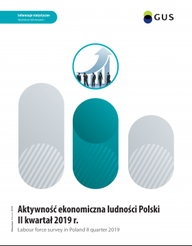Okładka publikacji Aktywność ekonomiczna ludności Polski II kwartał 2019 roku
