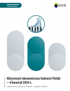 Okładka publikacji &quot;Aktywność ekonomiczna ludności Polski - 4 kwartał 2024 r.&quot;
