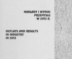 Nakłady i wyniki przemysłu w 2013 r. Foto