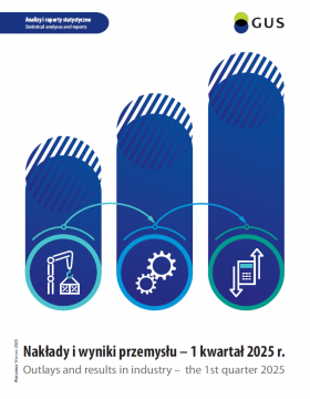 Okładka publikacji &quot;Nakłady i wyniki przemysłu - 1 kwartał 2025 r.&quot;