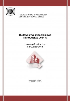 Okładka publikacji - Budownictwo mieszkaniowe. I-II kwartał 2014 r.