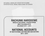 Rachunki narodowe według sektorów i podsektorów instytucjonalnych w latach 2011-2014 Foto