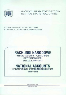 Rachunki narodowe według sektorów i podsektorów instytucjonalnych 2009-2012