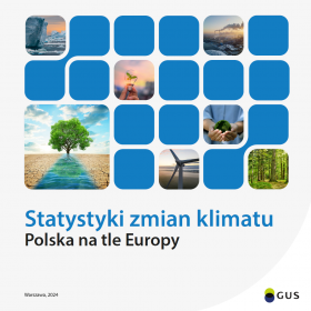Okładka publikacji Statystyki zmian klimatu. Polska na tle Europy