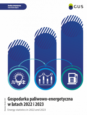 Okładka publikacji &quot;Gospodarka paliwowo-energetyczna w latach 2022 i 2023&quot;