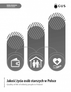 Okładka publikacji &quot;Jakość życia osób starszych w Polsce&quot;