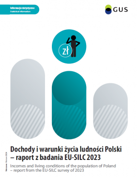 Okładka publikacji &quot;Dochody i warunki życia ludności Polski - raport z badania EU-SILC 2023&quot;