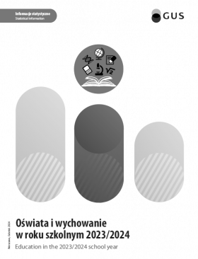 Okładka publikacji &quot;Oświata i wychowanie w roku szkolnym 2023/2024&quot;