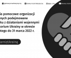 Zaangażowanie podmiotów gospodarki społecznej w pomoc w związku z działaniami wojennymi na terytorium Ukrainy (24.02-31.03.2022 r.) Foto