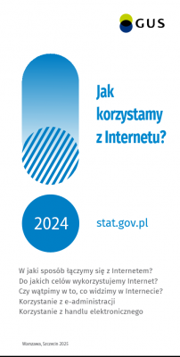 Okładka publikacji &quot;Jak korzystamy z Internetu? (dla rodzin biorących udział w badaniu) 2024&quot;