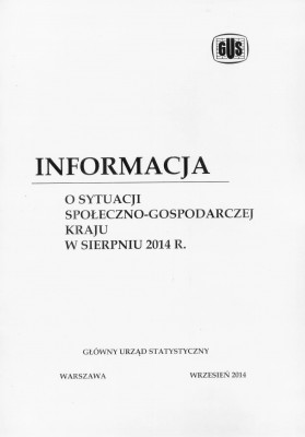Informacja o sytuacji społeczno-gospodarczej kraju w sierpniu 2014 r.