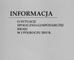 Informacja o sytuacji społeczno-gospodarczej kraju w I półroczu 2015 r. Foto
