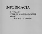 Informacja o sytuacji społeczno-gospodarczej kraju w październiku 2015 r. Foto