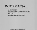 Informacja o sytuacji społeczno-gospodarczej kraju w I kwartale 2016 r. Foto