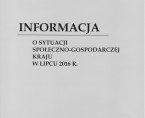 Informacja o sytuacji społeczno-gospodarczej kraju w lipcu 2016 r. Foto