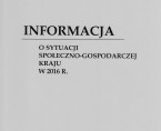 Informacja o sytuacji społeczno-gospodarczej kraju w 2016 r. Foto