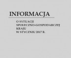 Informacja o sytuacji społeczno-gospodarczej kraju w styczniu 2017 r. Foto