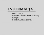 Informacja o sytuacji społeczno-gospodarczej kraju I-III kwartał 2017 r. Foto