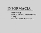 Informacja o sytuacji społeczno-gospodarczej kraju w październiku 2017 r. Foto